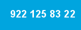 922 125 83 22 922 125 83 22
